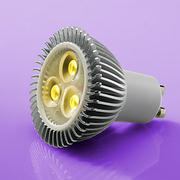 Click for Larger Image 4.9 Watt 38° GU10 High Power LED Lamp 240v - Yellow - V9