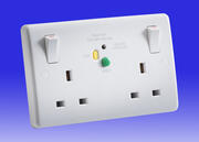 13A 2 Gang RCD Switched Socket product image