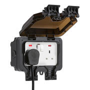 Knightsbridge Weatherproof 13A DP Switched Sockets with Neon - IP66 product image 2