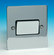 3 Pole Fan Isolator Switch - Chrome