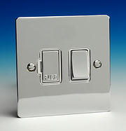 13 Amp Switched Fused Spur - Chrome