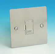 13 Amp Unswitched Fused Spur - Brushed Chrome
