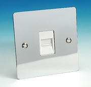 Master Telephone Socket - Chrome