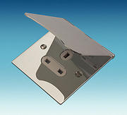 13 Amp 1 Gang Single Floor Socket - Chrome