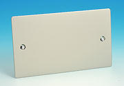 2 Gang Blank Plate - Pearl