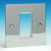 1 Module Data Grid Plate - Chrome