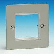 2 Module Data Grid Plate - Pearl