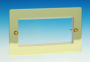 3 or 4 Module Data Grid Plate - Brass