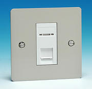 1 Gang RJ45 CAT5E Data Socket - Pearl