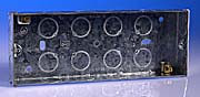 MK Logic Plus White Triple Flush Socket Boxes - Steel product image