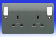 MK Logic Plus 13 Amp Socket - Grey - Part M product image