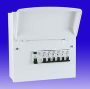 6 Way Metal Consumer Unit c/w 63A RCD (Type A) c/w 6 MCBs product image