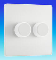 BG Evolve - 200w LED Push Dimmers - Pearlescent White product image 2