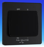 BG Evolve - 3 Pole Fan Isolator Switch - Matt Black product image
