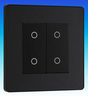 BG Evolve - 200w LED Touch Dimmer Switches - Master & Slave - Matt Black product image 2
