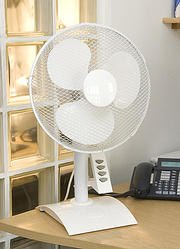 9 inch Desk Fan 3 Speed - White