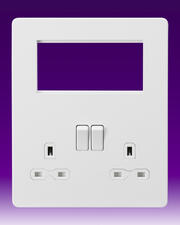 Knightsbridge - 13 Amp 2 Gang DP Switched Socket - + 4G Modular Combination Plate product image 6