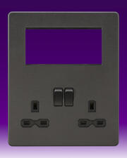 Knightsbridge - 13 Amp 2 Gang DP Switched Socket - + 4G Modular Combination Plate product image 7