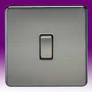 Screwless Flatplate - Black Nickel Switches product image