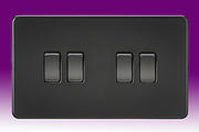 Screwless Flatplate - Switches - Matt Black product image 4