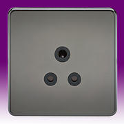 Screwless Flatplate - Black Nickel Twin & Single Sockets product image 3