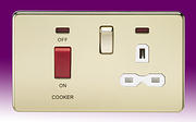 Screwless Flatplate - Polished Brass Cooker Control Unit product image 2