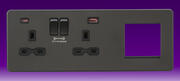 Knightsbridge 13A 2 Gang DP Switched Socket - + Fast USB A+C + 2G Combination Plate product image 7