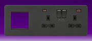 Knightsbridge 13A 2 Gang DP Switched Socket - + Fast USB A+C + 2G Combination Plate product image 8