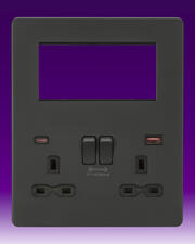 Knightsbridge - 13A 2 Gang DP Switched Socket - + Fast USB A+C + 4G Combination Plate product image