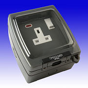 Weathersafe Vision 1 Gang 13A Switched Socket - IP66