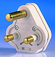 15 Amp 3 Pin Plug Tops - White product image