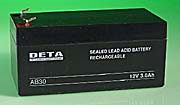 12 volt 3.0 Ah Alarm Battery