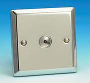 1 Gang 2 Way 400w IQ Master Remote Touch Dimmer Switch - Chrome
