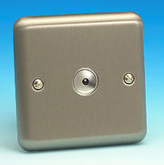 1 Gang 2 Way 600w IQ Master Remote Touch Dimmer Switch - Brushed Chrome