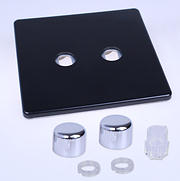 Varilight Matrix Dimmer Plate Kits - Piano Black product image 2
