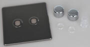 Varilight - Screwless Pewter - Dimmer Plate Kits product image 2