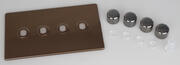 Varilight Matrix - Dimmer Plate Kits - Bronze - Screwless product image 4