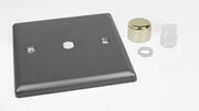 Varilight - Dimmer Plate Kits - Vogue Slate Grey product image