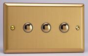 Varilight - Push On/Off Impulse Switch - Classic Brushed Brass product image 3