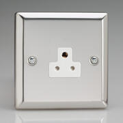 Mirror Chrome - Round Pin Sockets with White Inserts product image