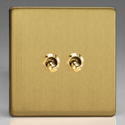 European Toggle Switches - Brushed Brass product image 2