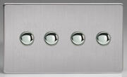 Impulse Push On/ Off Switches - Brushed Stainless Steel product image 4