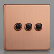 Copper - Toggle Light Switches - Screwless product image 3