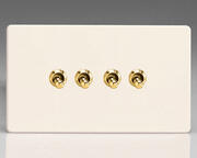 Varilight - Toggle Switches - Primed - Brass product image 4