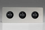 European Sockets with Pin Earth - Polished Chrome product image 3