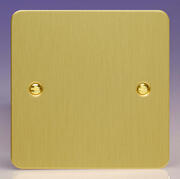 Varilight - Ultraflat Brushed Brass  - 1 Gang Blank Plate product image