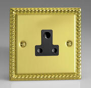 Georgian Brass - Round Pin Sockets - Black Inserts product image 2