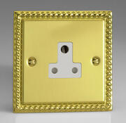 Georgian Brass - Round Pin Sockets with White Inserts product image 2
