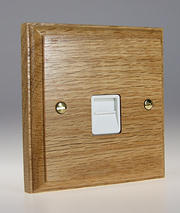 Kilnwood - Telephone Sockets - Oak Finish product image
