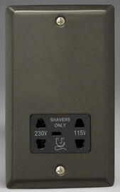 Graphite - Dual Voltage Shaver Socket 115/230v product image